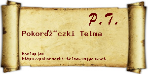 Pokoráczki Telma névjegykártya
